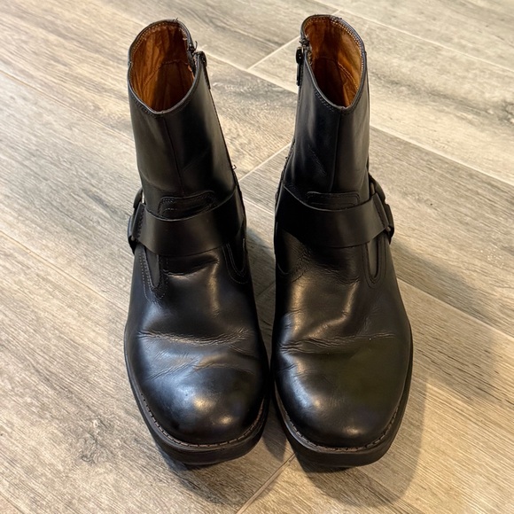 J Murphy Harness Ankle Moto
Black Leather Zip Boot Men\'s Size 10
